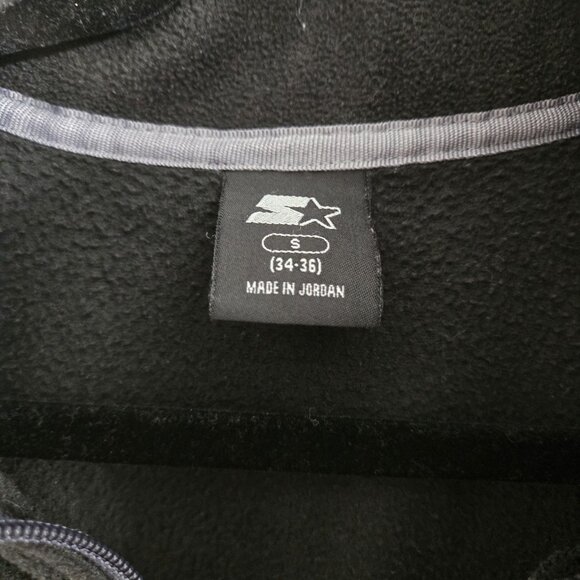 STARTER Shirt Men's Long Sleeve High Neck 1/4 Zip Pullover Black Small 34-36 - Picture 6 of 10